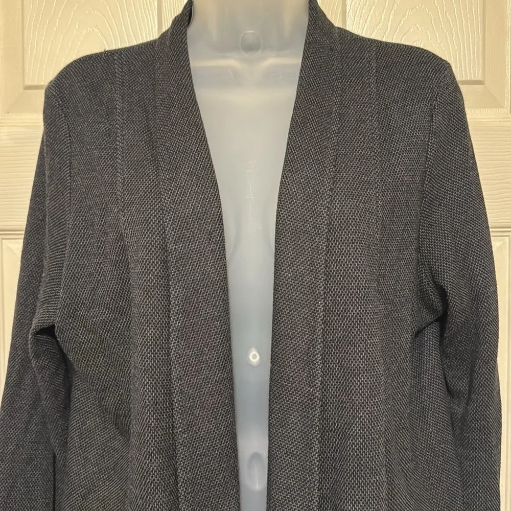 Eileen Fisher Soft Knit Open Front Blazer Jacket Size L